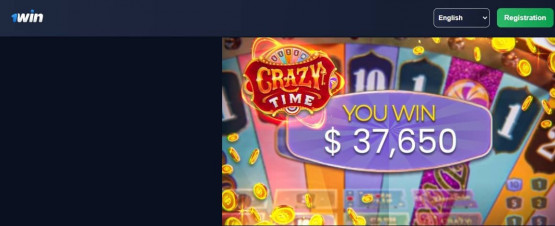 à la machine à sous Crazy Time sur le casino en ligne 1win